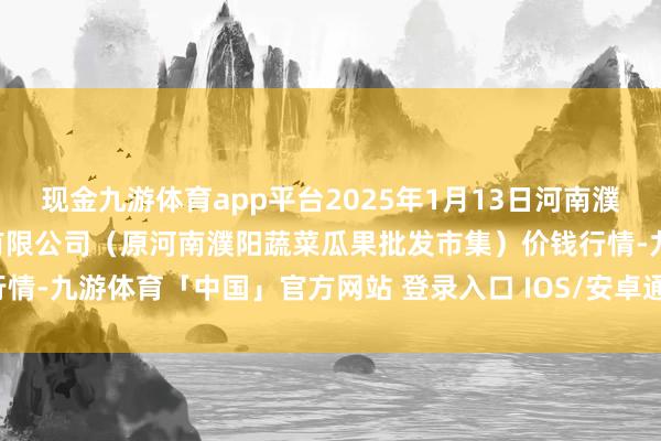 现金九游体育app平台2025年1月13日河南濮阳宏进农副居品批发市集有限公司（原河南濮阳蔬菜瓜果批发市集）价钱行情-九游体育「中国」官方网站 登录入口 IOS/安卓通用版/手机app下载